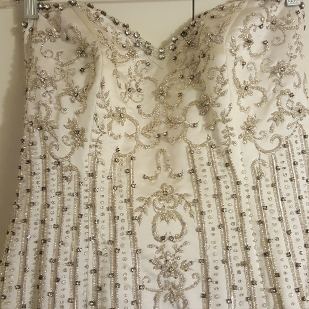 Julianne handbeaded, embroidered Wedding dress.